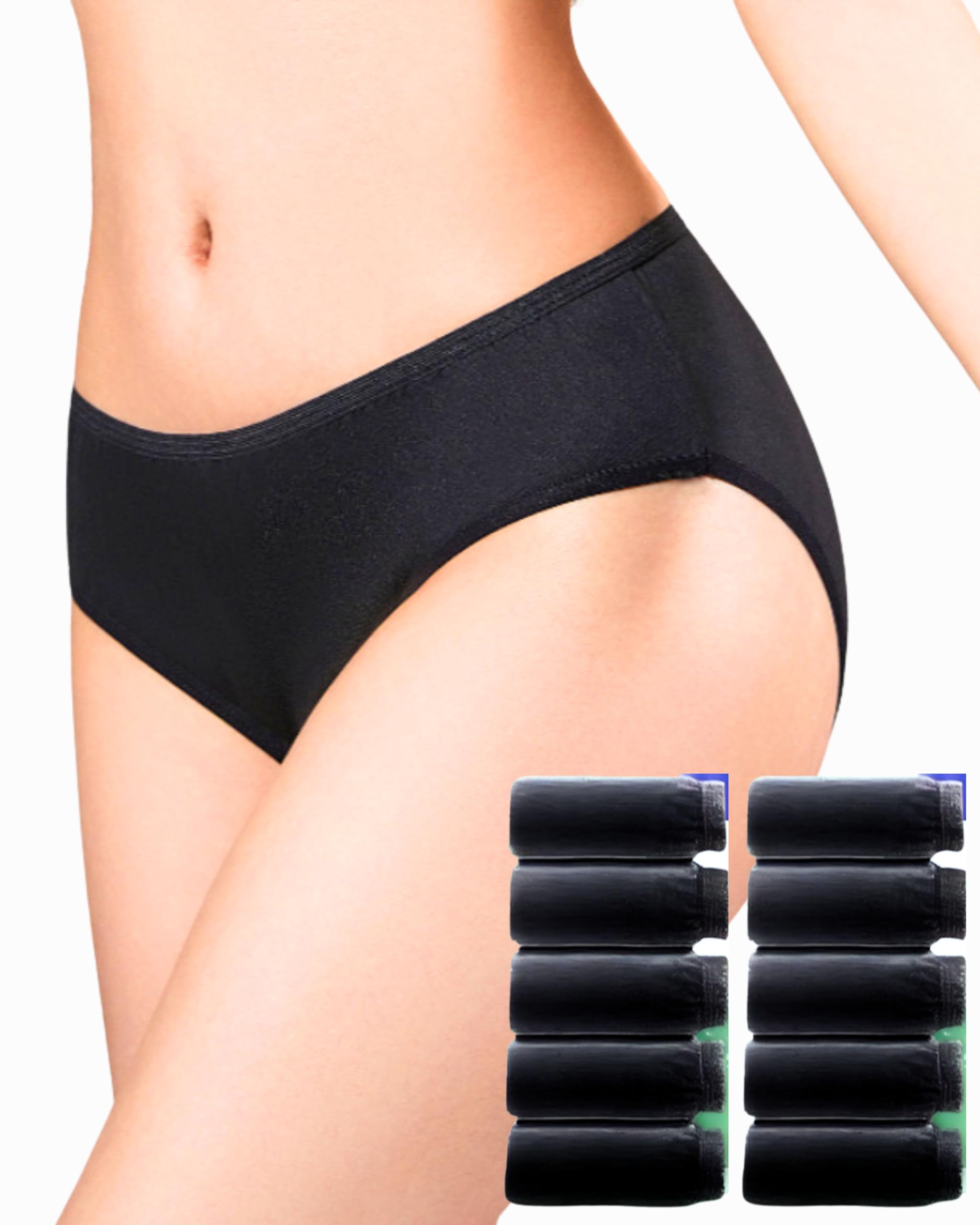 Amazon.co.jp: [Mwwct] 看護師推薦 使い捨てショーツ 黒 個包装 10枚