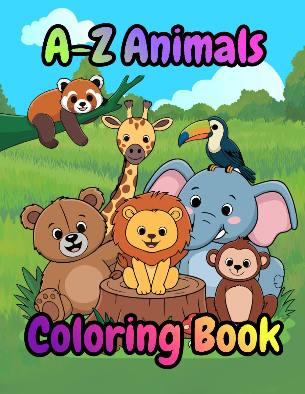 A-Z Animals Coloring Book