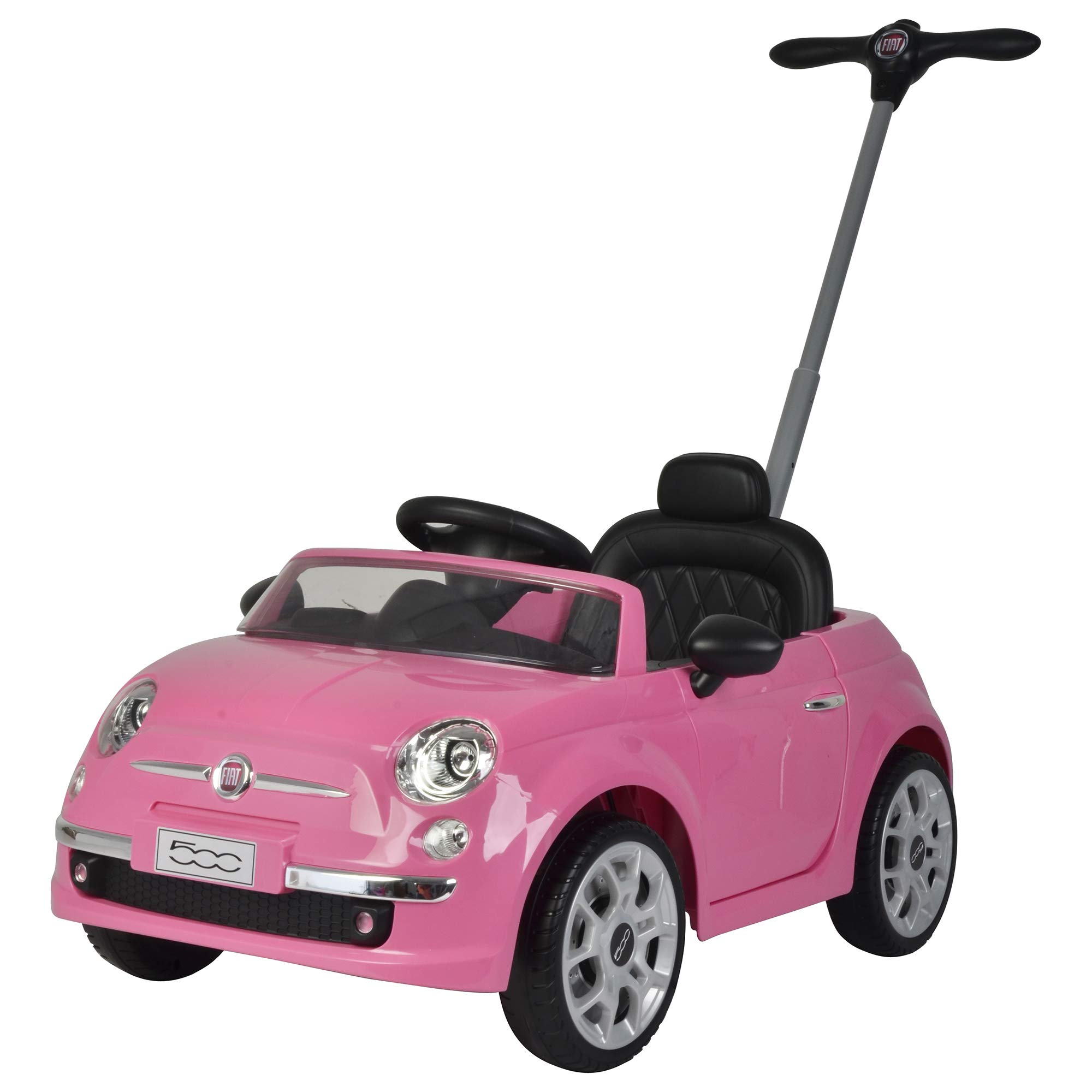 Best Ride On Cars Fiat 500 Push Car, Pink