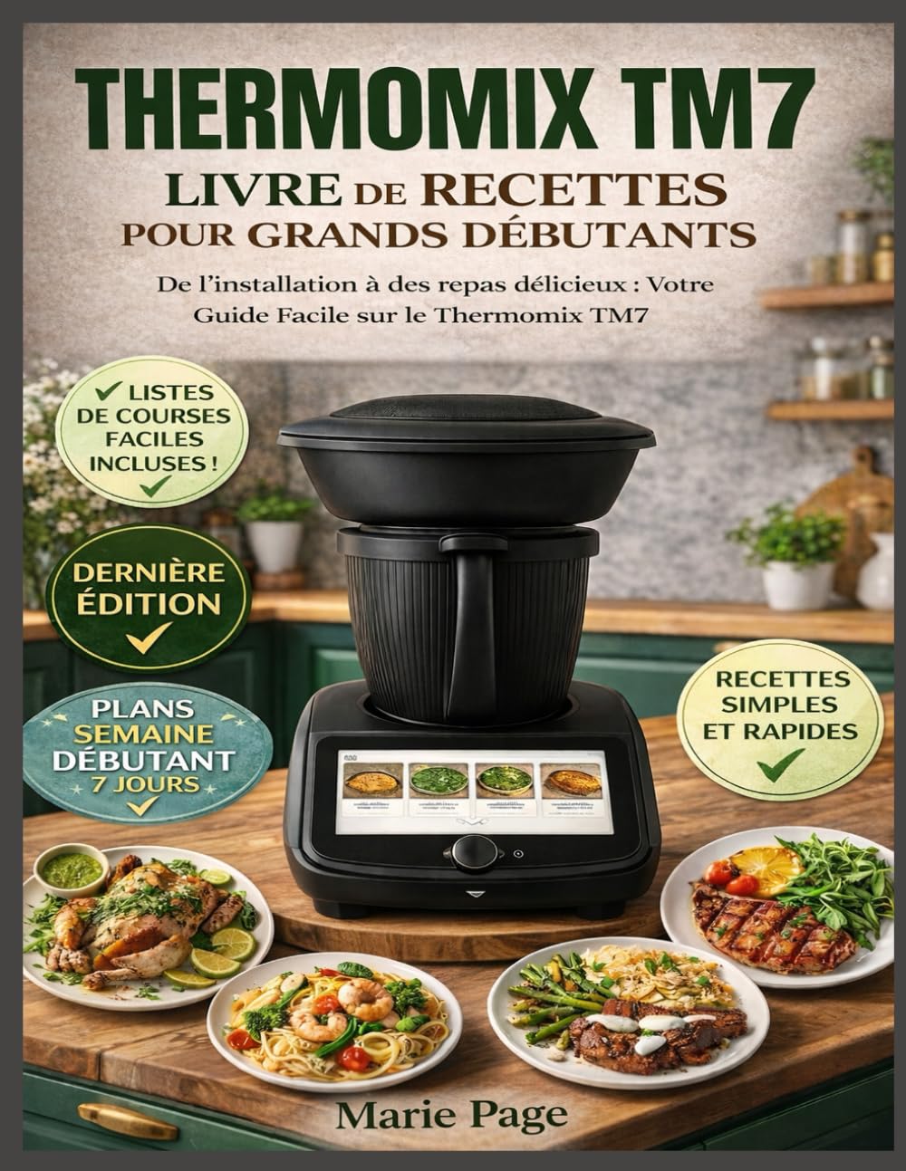 THERMOMIX TM7 LIVRE DE RECETTES POUR DÉBUTANTS ABSOLUS: Du déballage aux repas délicieux : Votre guide convivial du Thermomix TM7