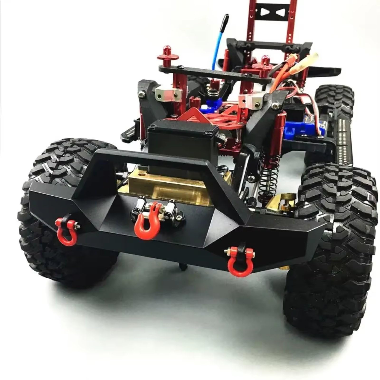 Per Axial Per SCX10 II III PRO Per TRX4 Per TRX6 Gen8 1/10 Paraurti Anteriore Metallo RC Crawler Parti Automobili Aggiornamenti Accessori Componenti RC Ricambi Modellismo