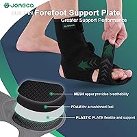 Vista 3 de Soporte de pie con soporte de arco, AFO ajustable de grado médico y ortesis de pie para caminar, alivia la inestabilidad de las extremidades