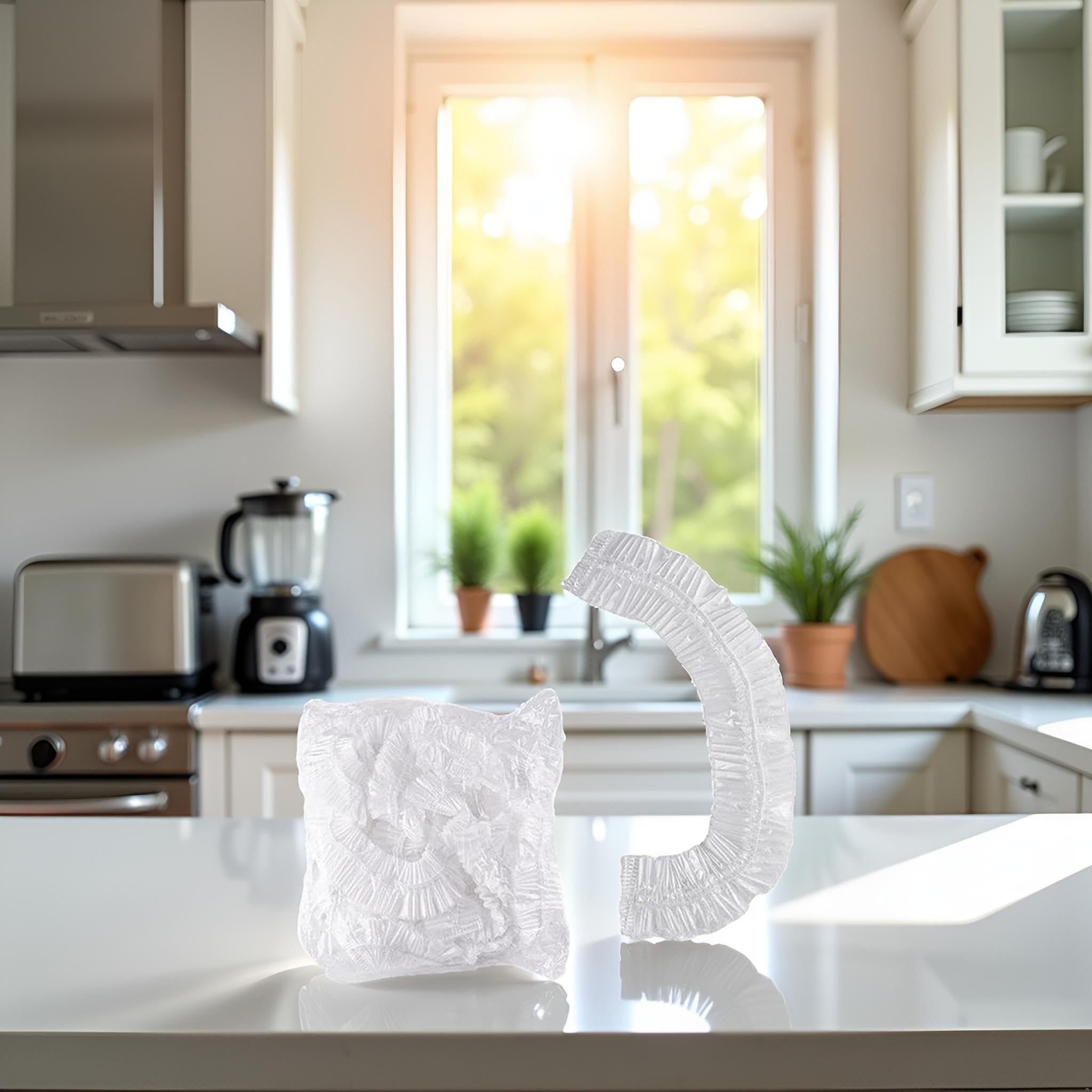 Housses Transparentes Anti-poussière Pour Appareils De Cuisine - Lot De 10, élastiques Et Résistantes