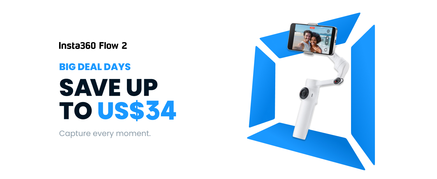 Amazon.com: Insta360 Flow 2 Plus AI Tracker Bundle White