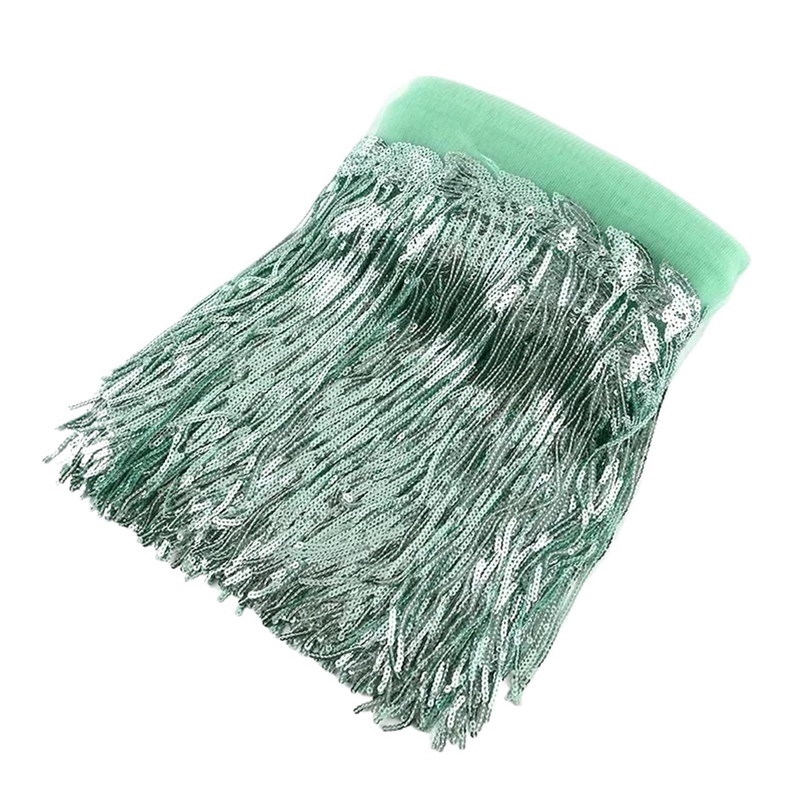 Tassel Fringe Trim 18cm Sequin Fringe Trim Tassel Glitter Lace Fringes For Dance Clothes Dresses Decorative DIY Sewing Accessories(Color17,5Yards)