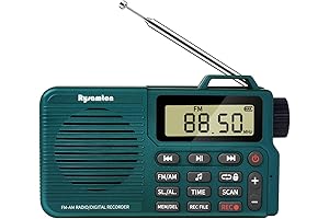 Portable AM/FM Radio, Bluetooth 5.0 Digital Radio Speaker