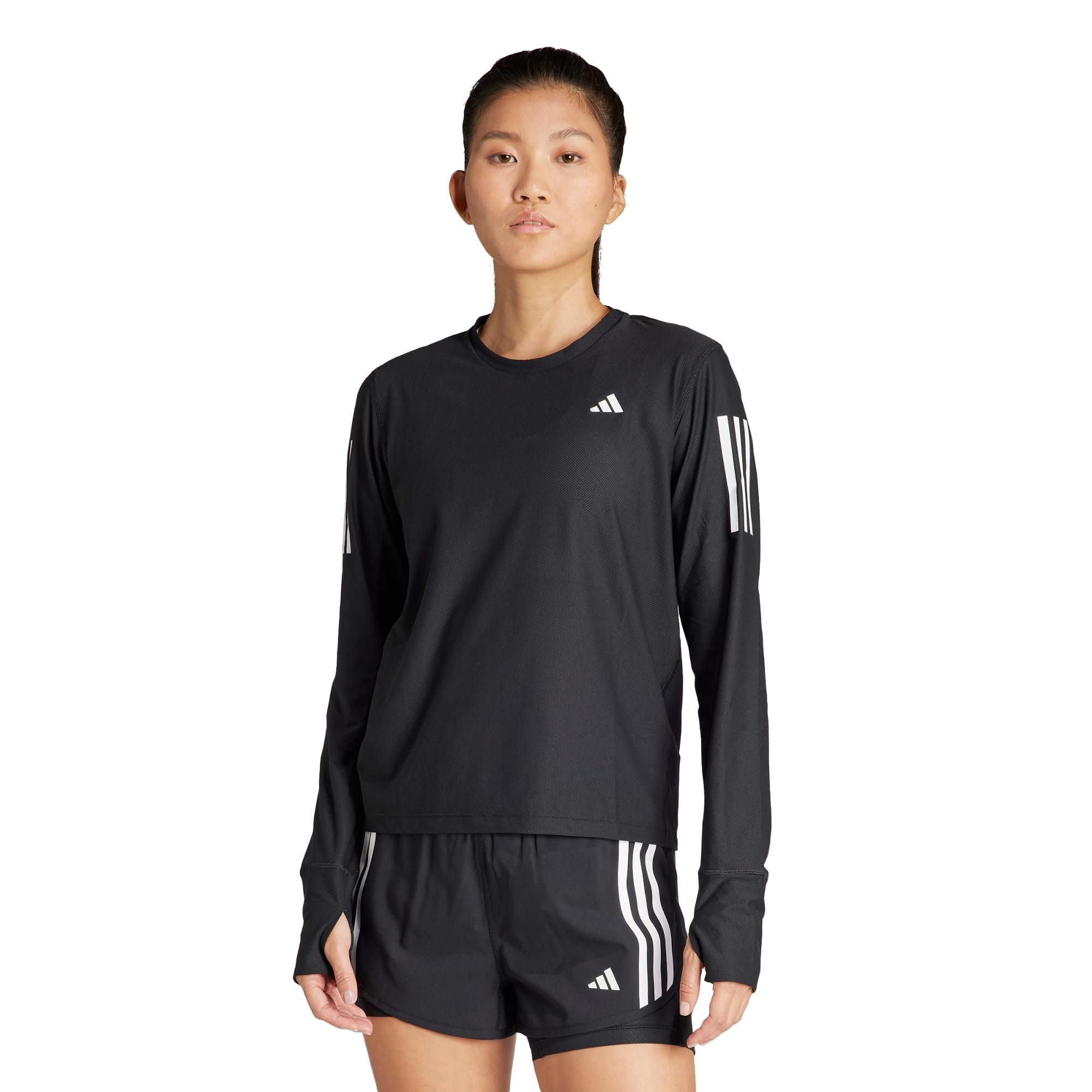 adidas Mujeres Own The Run Longsleeve Laufbekleidung Camiseta De Manga Larga White - Blanco