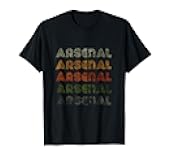 Love Heart Arsenal Tee Grunge Vintage Style Black Arsenal T-Shirt
