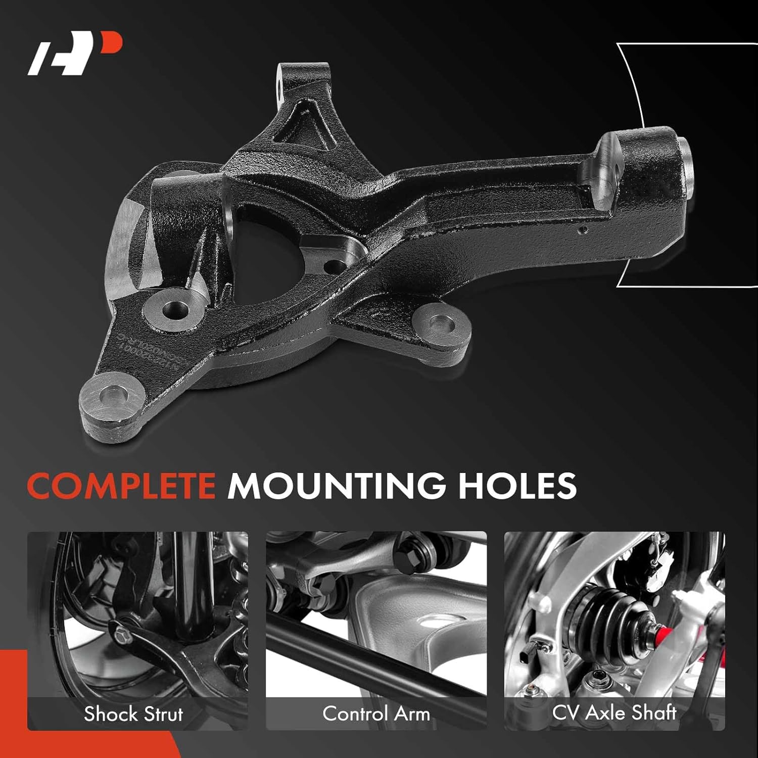 A-Premium 2 x Front Suspension Level Kit, 5 inch Lift Spindles, Compatible with Chevrolet Silverado 1500 2016 2017 2018, RWD, Driver and Passenger Side