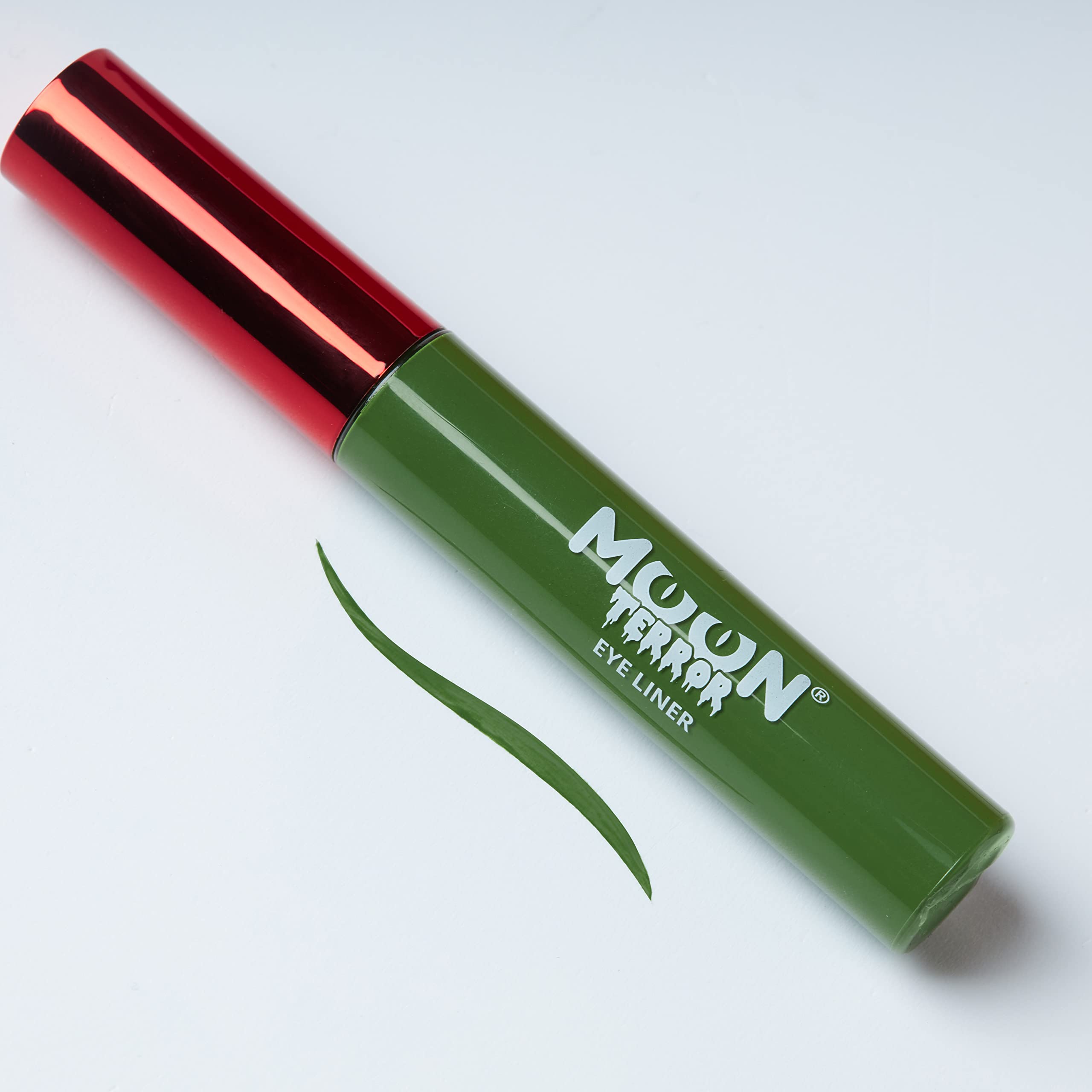 Moon Terror - Halloween Eye Liner - 10ml - SFX Make up for Halloween Vampire Zombie Theatre l Special Effects Make up (Zombie Green) - Image 2