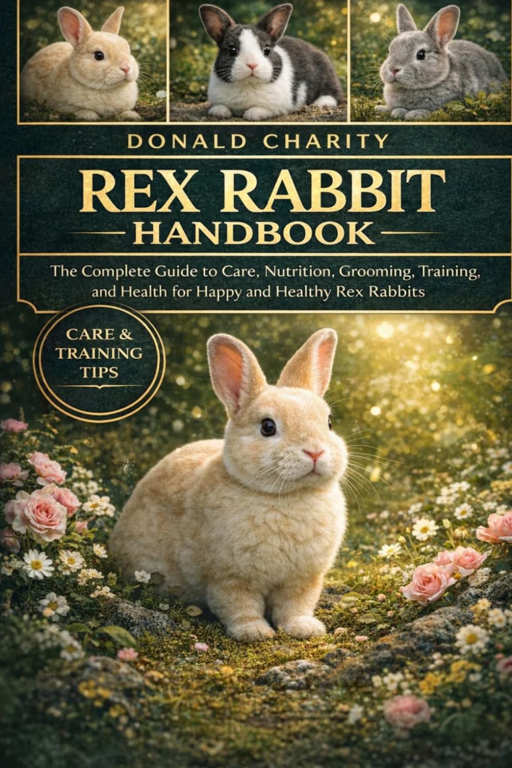 REX RABBIT HANDBOOK: The Complete Guide to Care, Nutrition, Grooming, Training, and Health for Happy and Healthy Rex Rabbits.