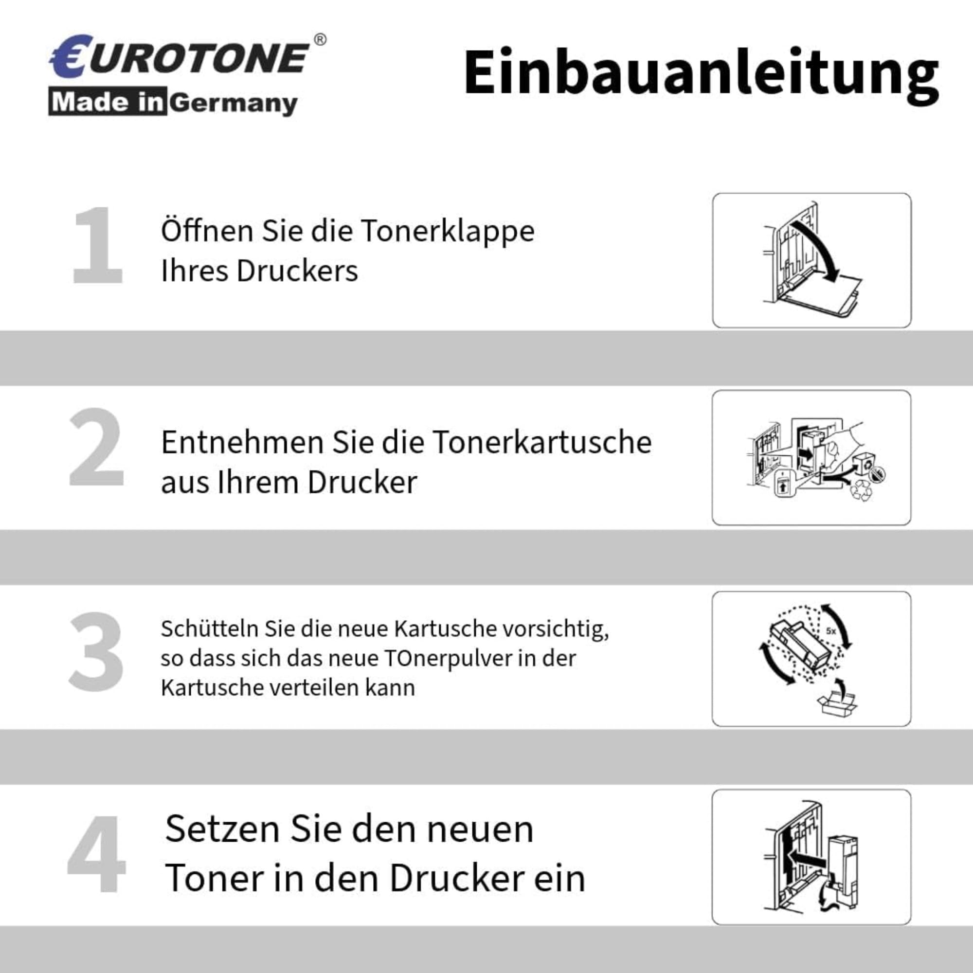 4-częściowy zestaw tonerów Eurotone zastępuje CB540A-43A regenerowany zamiennik do HP Color LaserJet CP1210 CP1213 CP1214 CP1215 CP1216 CP1217 / CP1513 CP1514 CP1516 CP1517 CP1518 CP1518 CP15119/CM1312 CM1512 – kompatybilny z HP zastępuje 125A