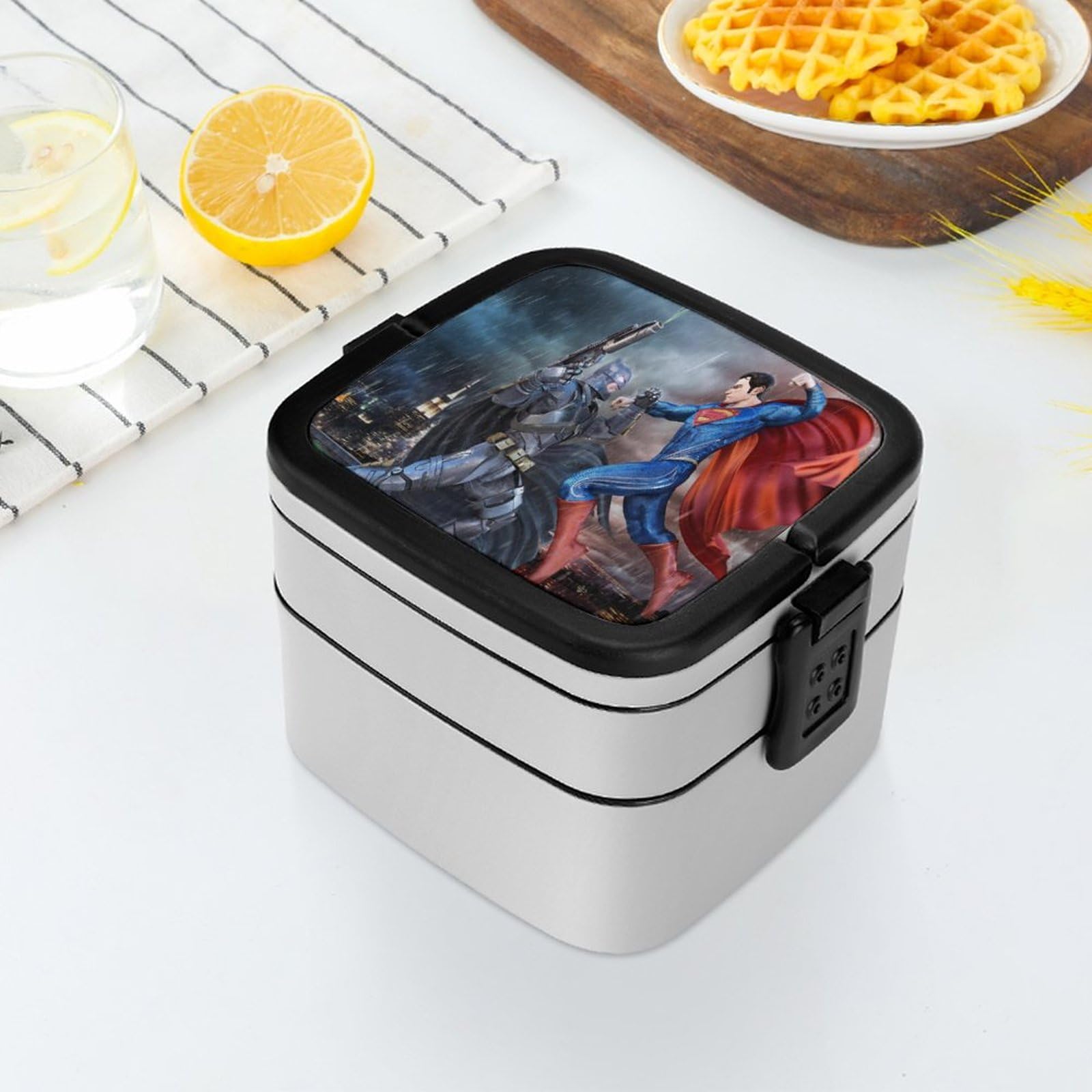 Amazon | スーパーマン (3) 弁当箱 2段ランチボックス 仕切り