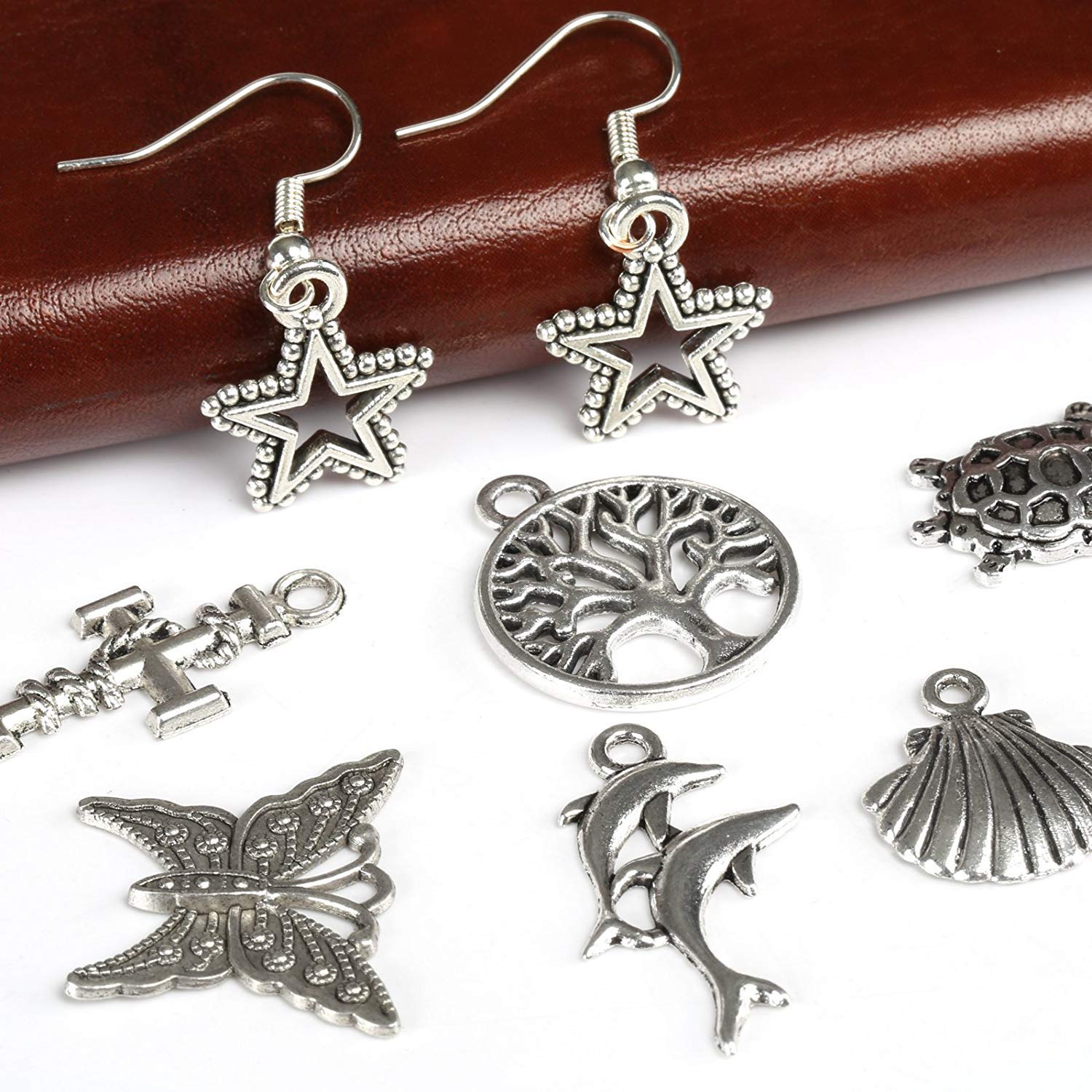 Breloques DIY JSTHHTT - 200 Pièces - Charms Pendentifs Pour Création Bijoux Et Accessoires