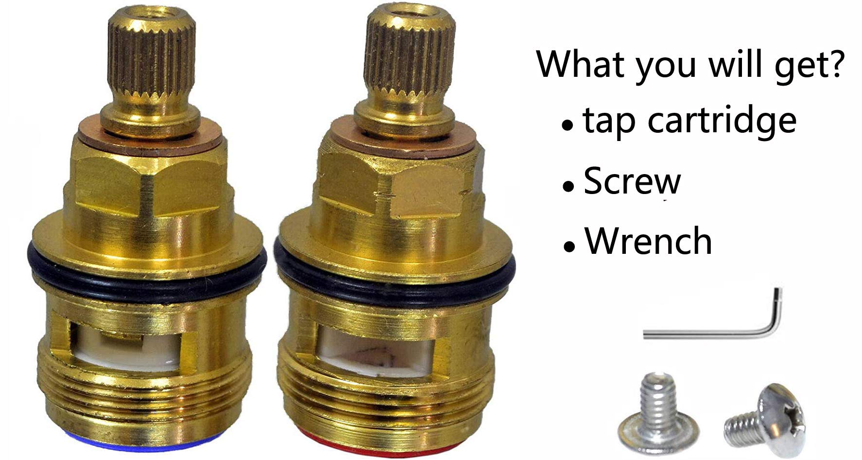 814042 PAIR Ceramic Tap Valve Cartridge 1/2" Francis Pegler 814043 Home, Furniture & DIY DIY