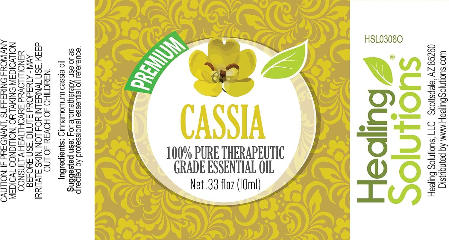 Healing Solutions 10ml Oils - Cassia Essential Oil - 0.33 Fluid Ounces