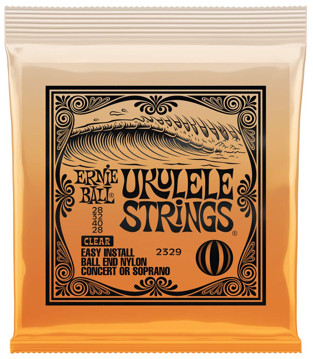Ernie Ball Ukulele Ball End Nylon Strings, Clear (P02329)