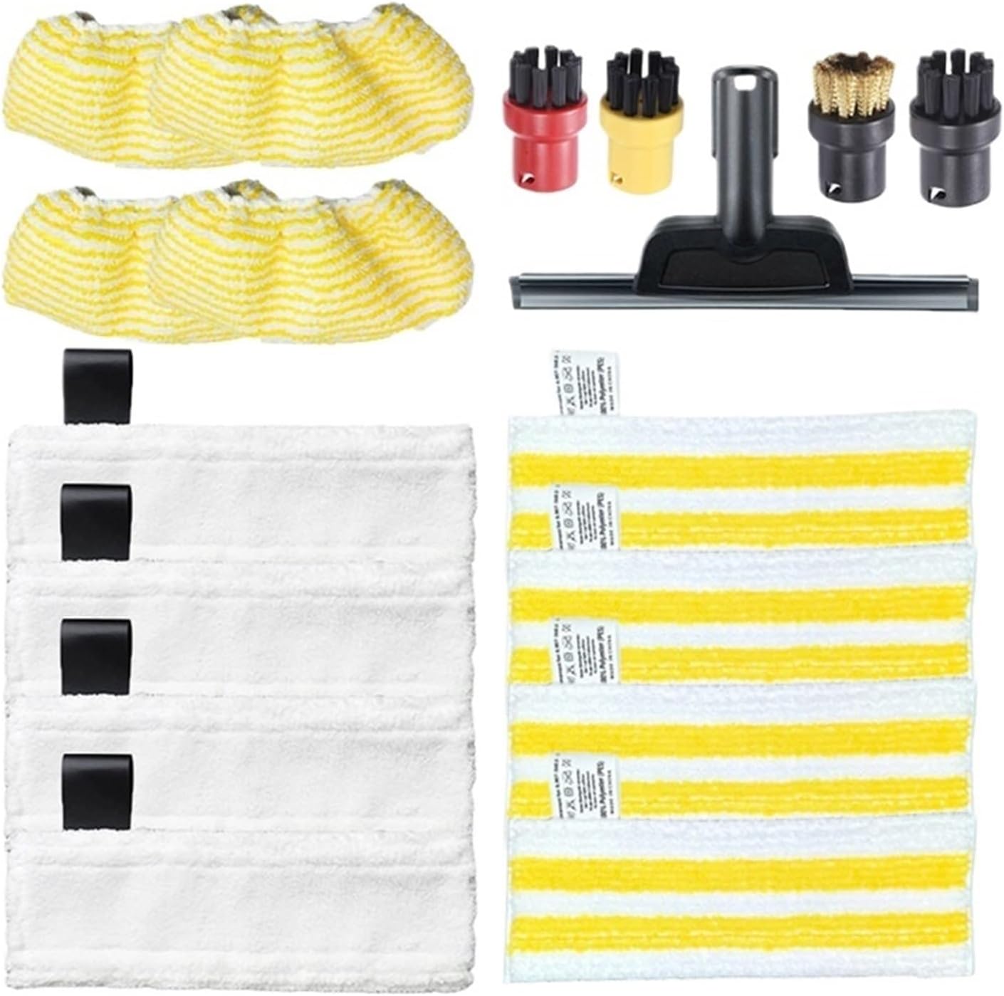 Microfibre Steam Mop Cloth .Compatible for Karcher SC2 SC3 SC4 SC5. Vacuum Cleaner Parts(Clear)