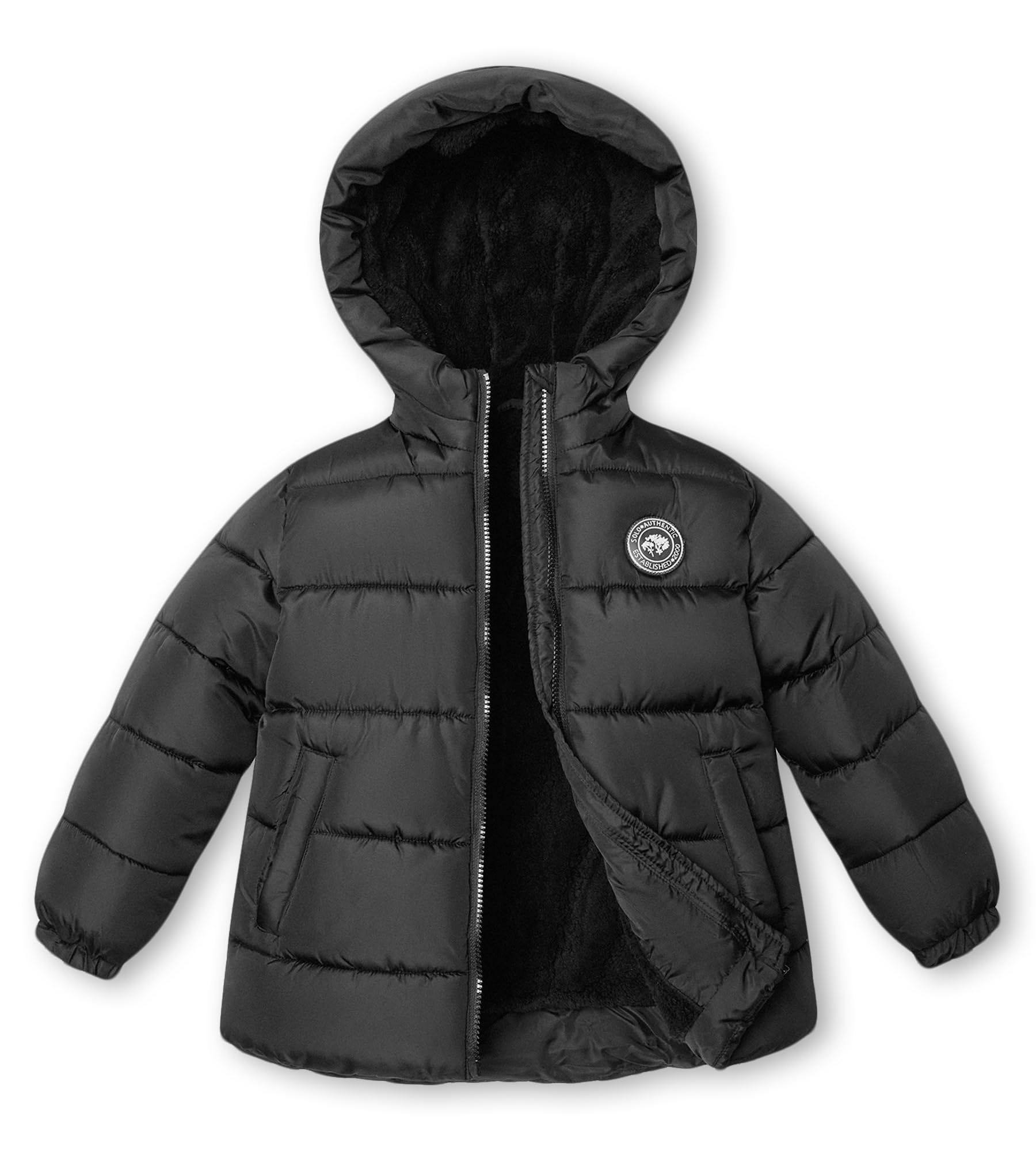 maoo garden Bambine Giacca invernale 4-7 anni bambino Puffer foderato in pile leggero impermeabile cappotto