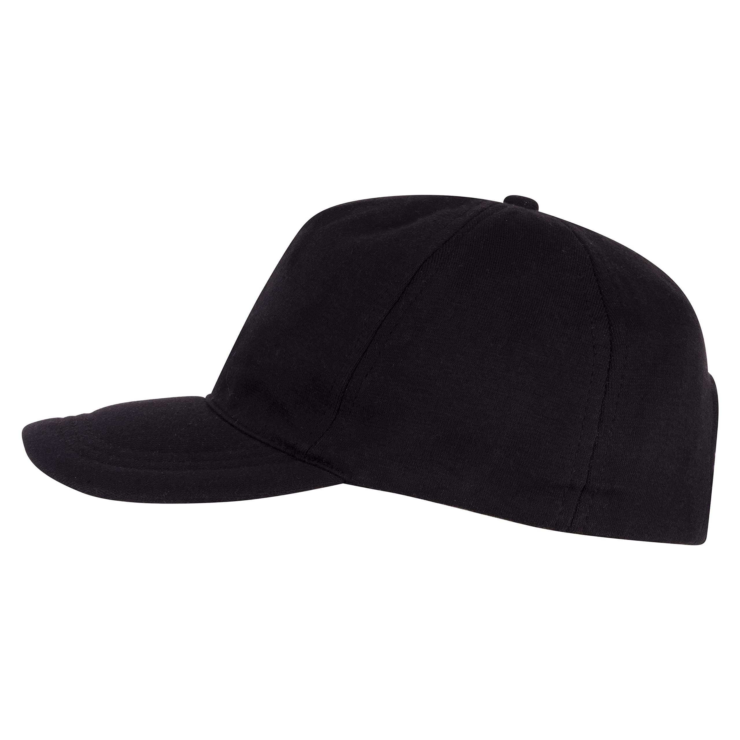 PrimeBox Stylish Quick Dry Cotton Baseball Cap for Men Women with Adjustable Buckle Pack of 1 Black 2