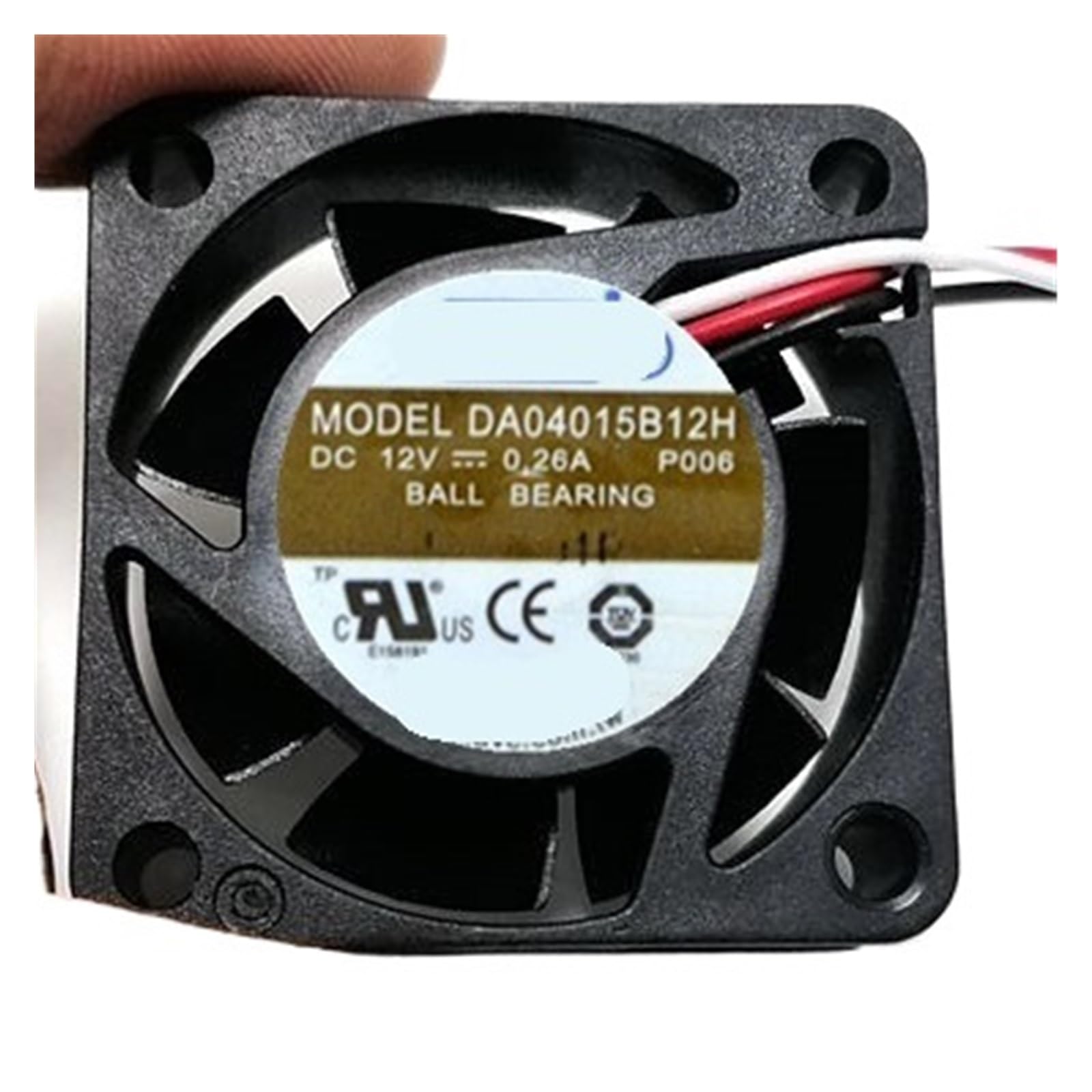 Ventilador de refrigeración 40x40x15 mm para servidor con conexión de 3 cables y 12 V CC