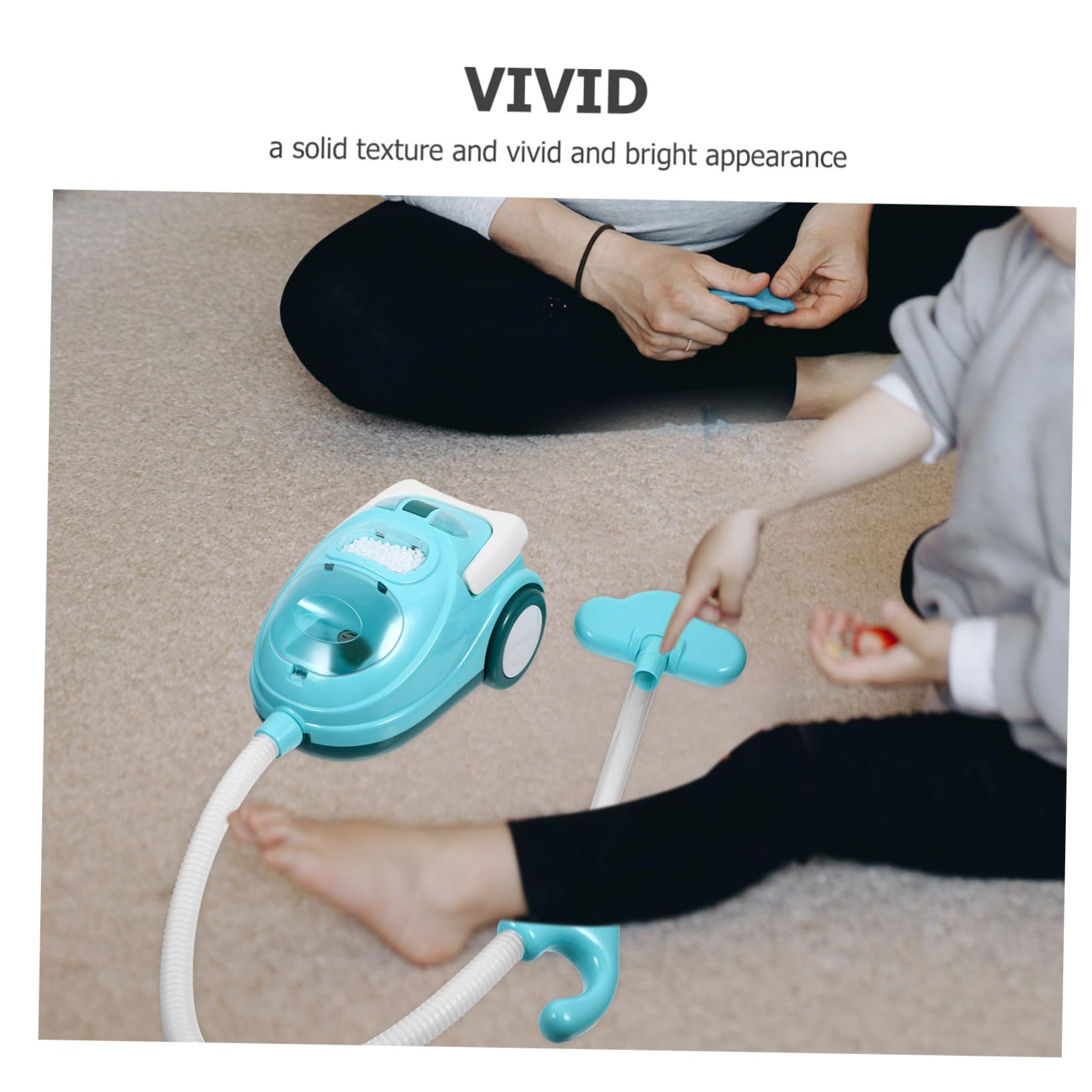 BESPORTBLE Mini Aspirapolvere per Leggero e Sicuro Domestico in Abs Resistente Abilità Cognitive e Interazione Ludica Colore Casuale