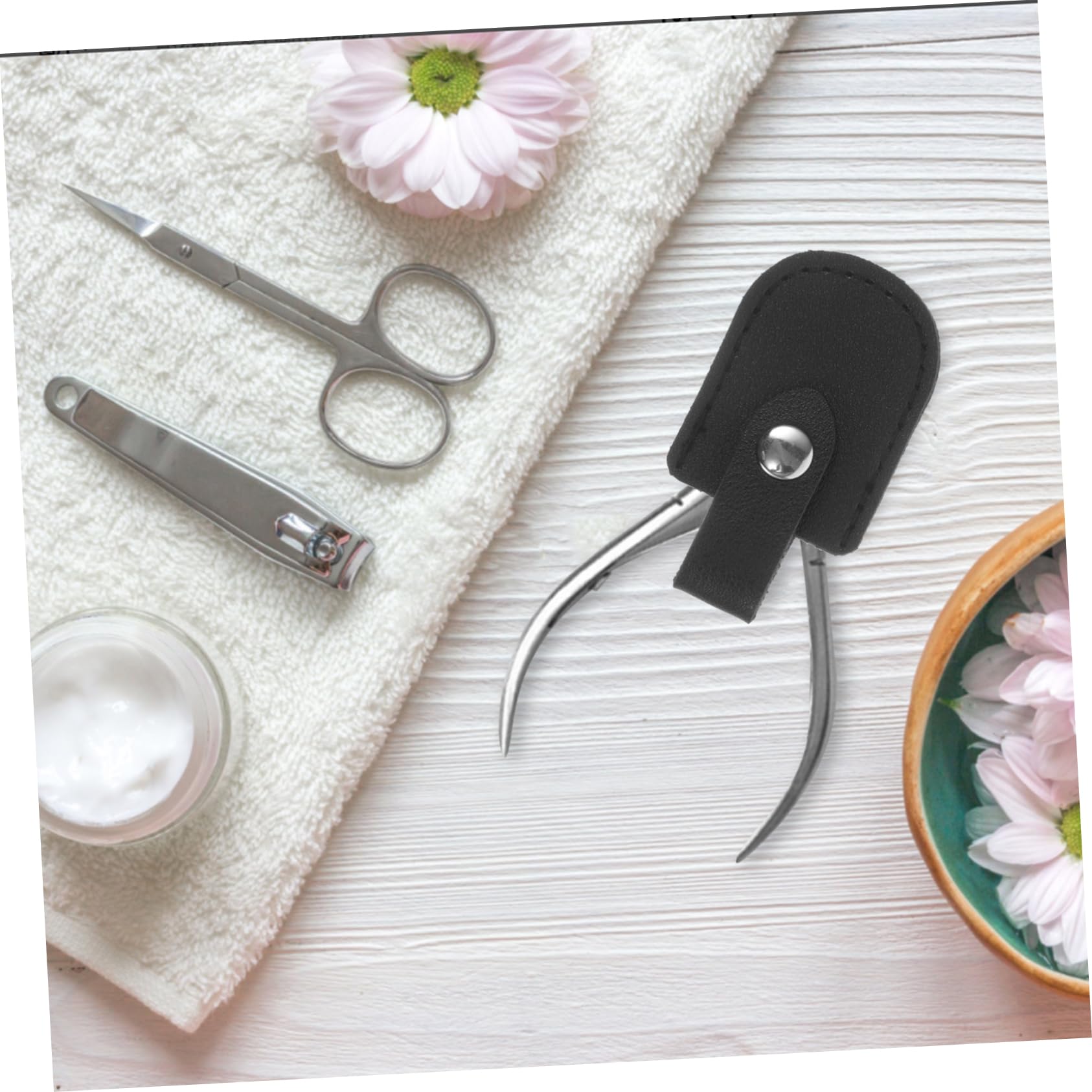 Beatifufu Pu Nail Nipper Sleeve Cuticle Nail Protector for Manicure and Pedicure Tools Essential Nail Clipper and Trimmer Storage Solution and Stylish Design