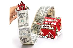 JOYJOM Christmas Money Box for Cash Gift Pull, Money Gift Box for...