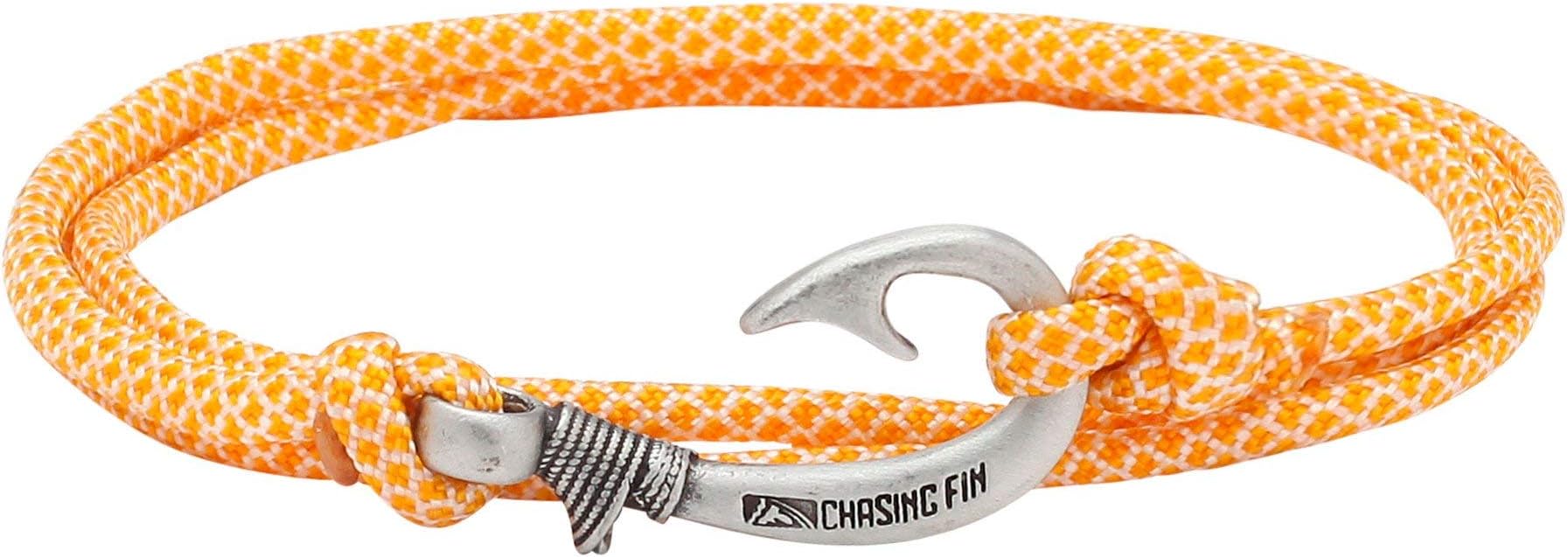 Adjustable Fish Hook Bracelet - 550 Military Paracord with Fish Hook Pendant - Also Worn as Necklace or Ankle Bracelet