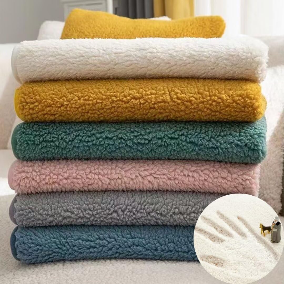 BohrenCL Sherpa Fleece Sofa Cover, Funny Fuzzy Universal Non Slip L Shape Couch Cushion Cover, Super Soft Washable Sofa Protector - Image 3