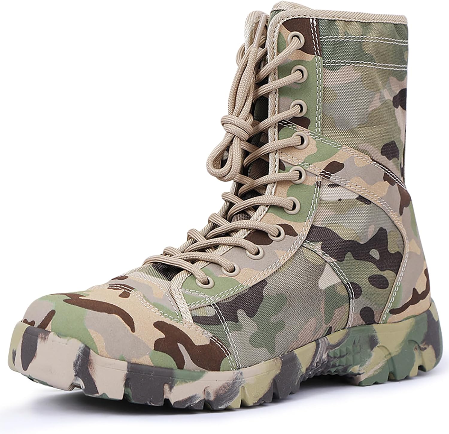 Men's Camouflage Shoes Outdoor Desert Tactical Booties Ultralight Breathable Boots Military Combat Boots Army Patrol Boot