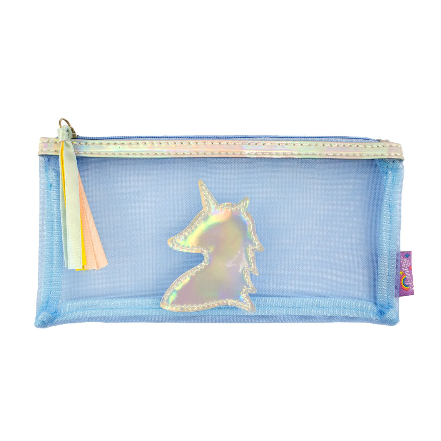 Einhorn Kulturbeutel Mit Spiegeleffekt – 19,5x10 Cm, Durchsichtig, Ideal Für Schminke & Stifte