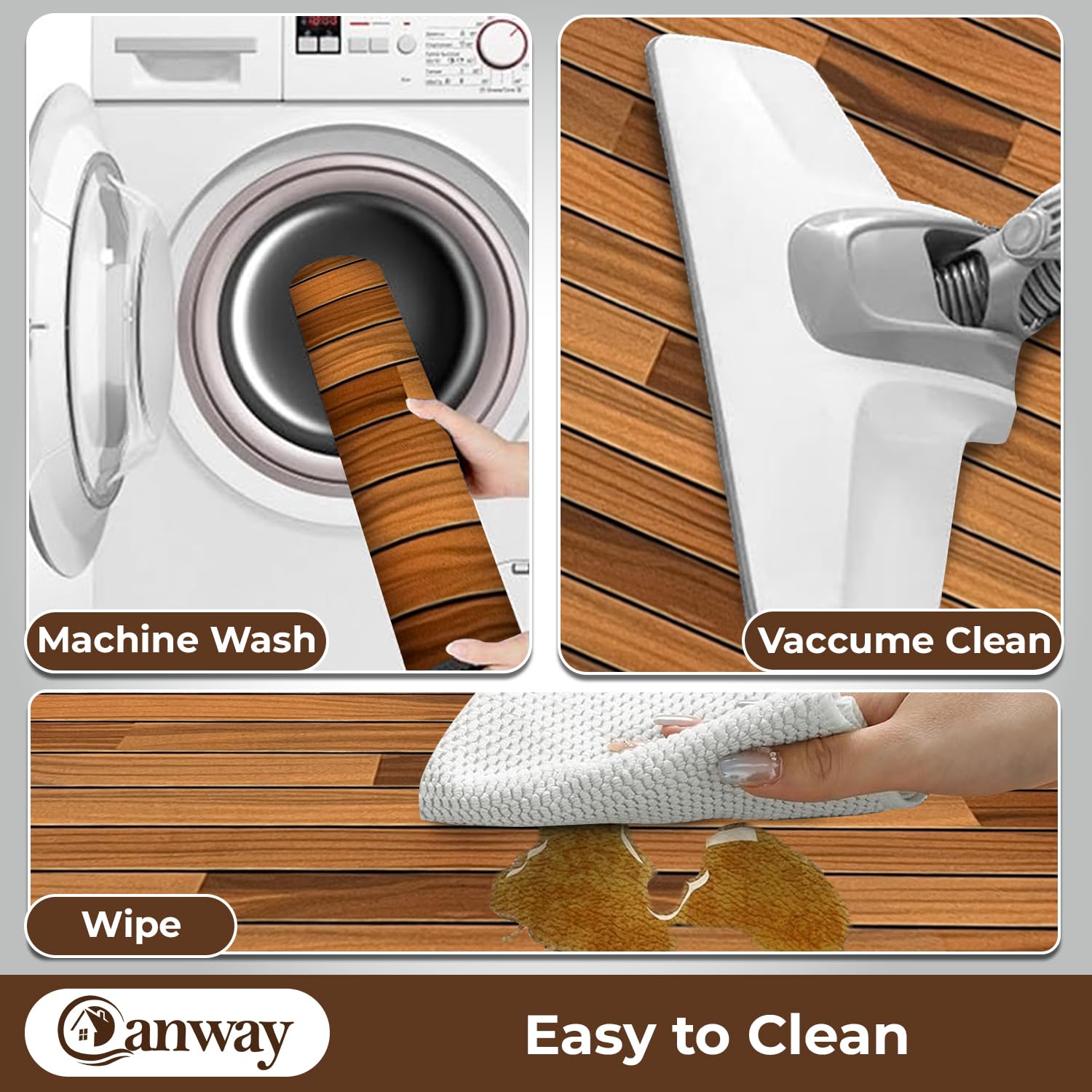 CANWAY Kitchen Mats - Waterproof & Non-Slip -3 CANWAY Kitchen Mats - Waterproof & Non-Slip -3