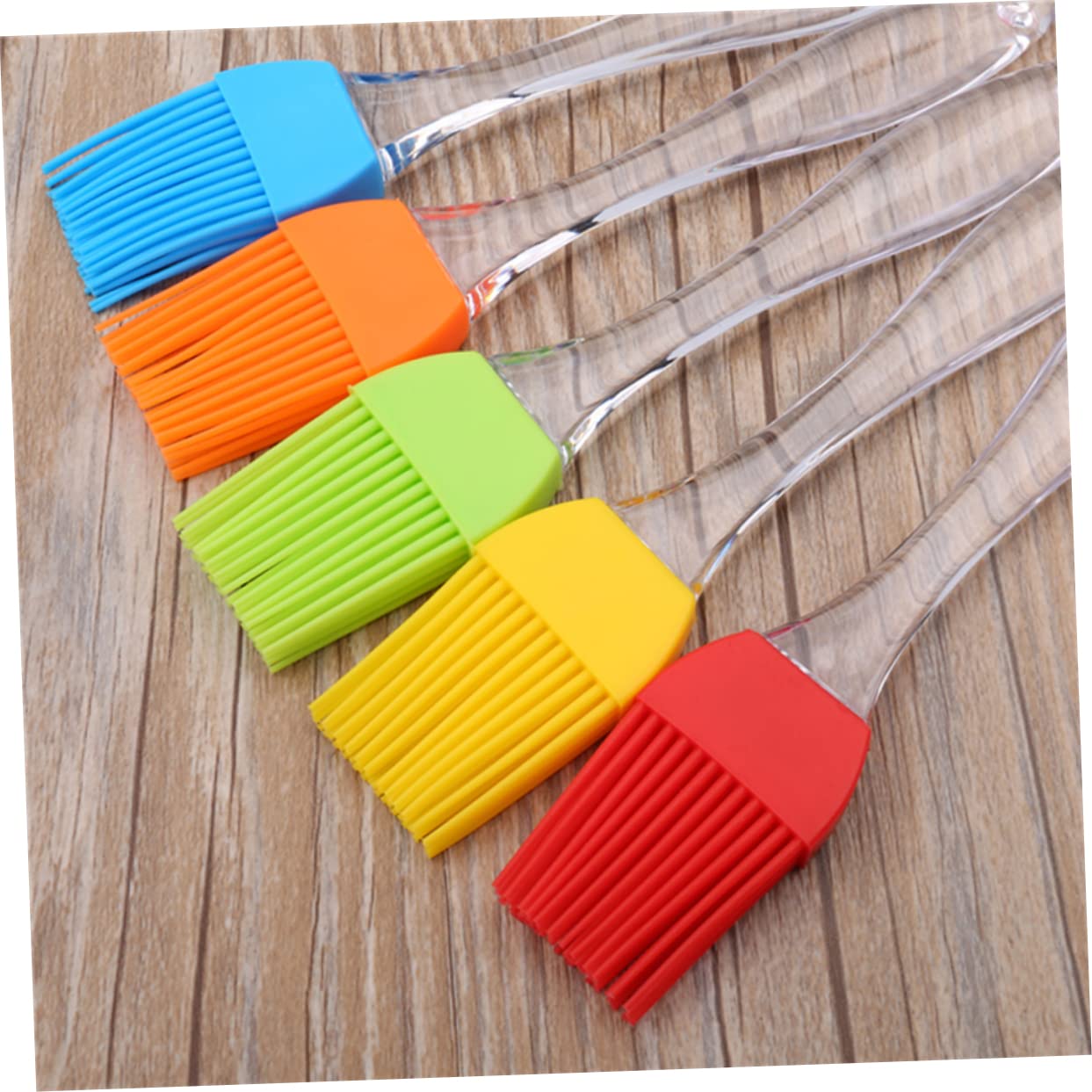 ifundom Elastic and Durable Silicone Brush Handle Barbecue Oil Brush Set Non-greasy Easy to Clean
