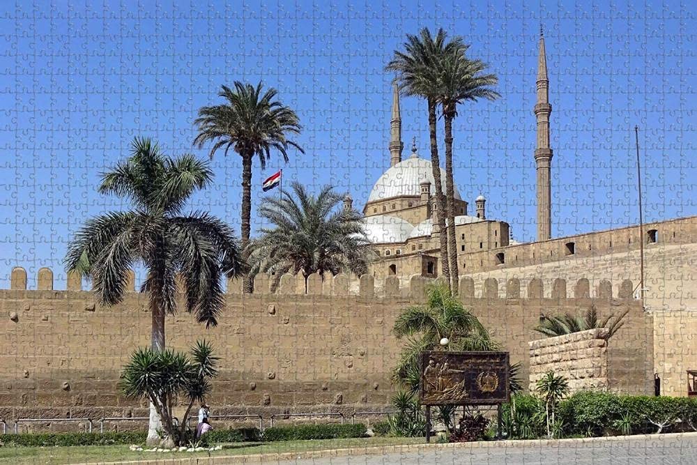Egypt Cairo Castle Adult Puzzle Toys 1000 Wood Travel Gifts Souvenirs