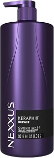 Nexxus Keraphix Conditioner for Damaged Hair Repair - KRT Keratin Therapy, Liquid Crystal Amino Acids, 24X Stronger, 33.8 oz