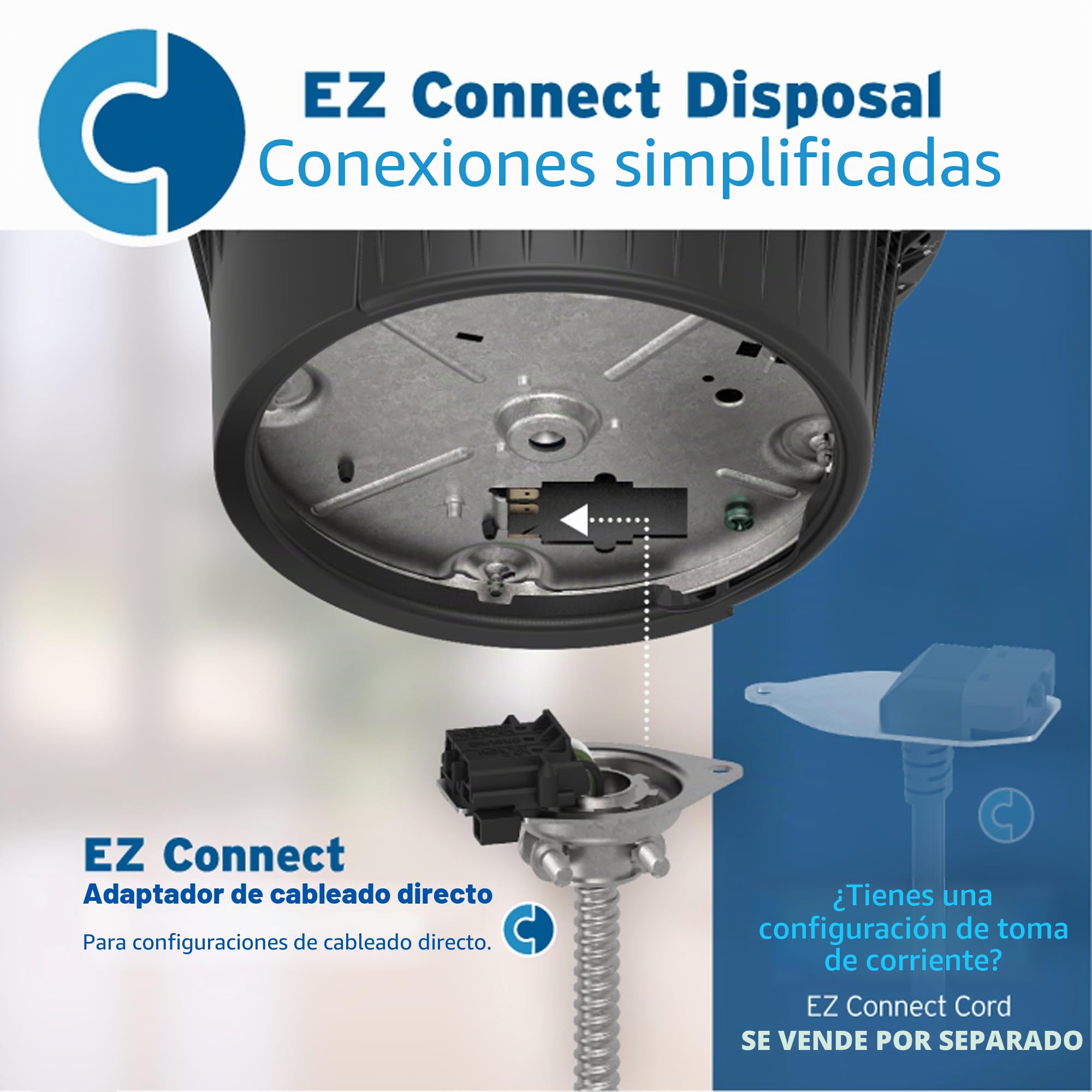 InSinkErator Evolution 1HP - Triturador de basura, color gris