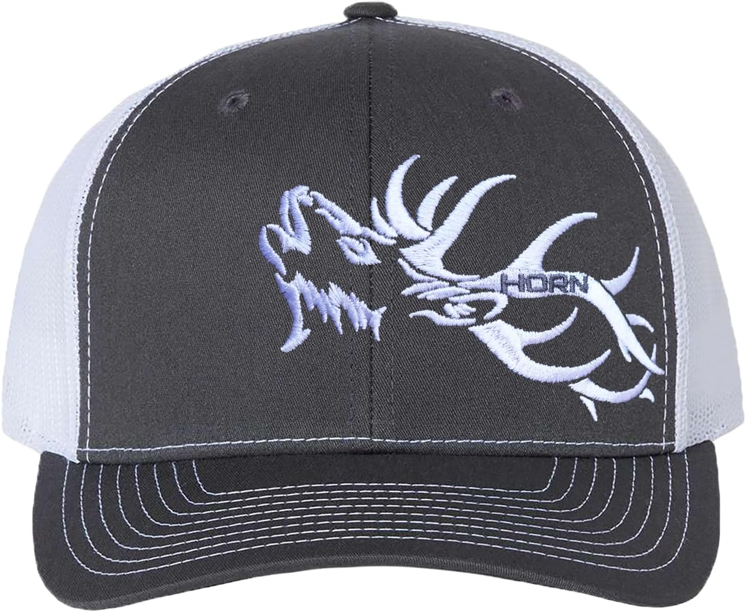 HORN GEAR Trucker Hat - Elk Hat Edition (Gray/White)