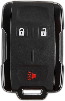 KeylessOption Key Fob Replacement Remote for 2014-2022 Chevrolet Colorado Silverado Suburban Tahoe GMC Canyon Sierra Yukon, 3-Button, M3N-32337100, Turn Key Ignition Only