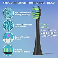 Vista 4 de Paquete de 10 cabezales de repuesto para cepillos de dientes compatibles con cepillo de dientes eléctrico 7AM2M AM100/AM105/AM110, cerdas de cepillo