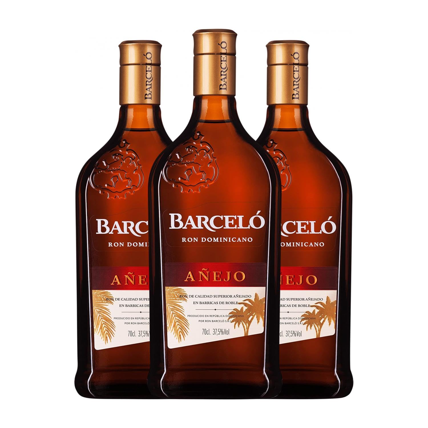 Ron Barceló Añejo 70 cl (Caja de 3 Botellas de 70 cl)