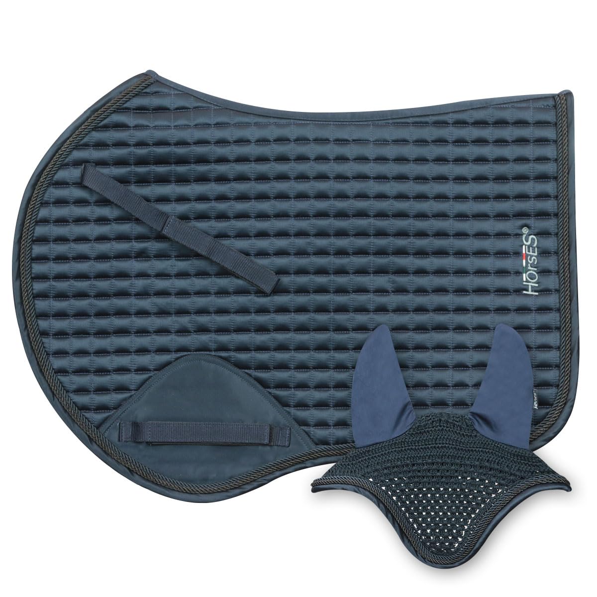 Salto+Gorro Edith, suave y resistente, indispensable para proteger al caballo de traumas y golpes excesivos, sobrios y elegantes