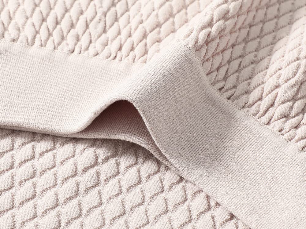 Rock Damen,Damen-Midirock, Beige, Elastisch, Hohe Taille, Rauten-Jacquard, Gestrickter Faltenrock, Vintage-A-Linie, Schaukel, Gerüscht, Herbst, Winter, Lange Röcke Für Mädchen, Damen