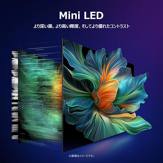 iFFALCON Large 4K LCD Mini LED 75-inch TV Fast Google TV 75U85 AI Image Correction 1000nit High Brightness 144Hz VRR Dolby Vision IQ Dolby Atmos DTS Virtual:X HDR10+ AirPlay2 Chromecast Voice Search