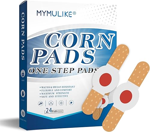 Removedores de maíz para pies, paquete de 24, eliminadores de maíz para dedos de los pies, almohadillas para eliminar maíz (24 unidades)
