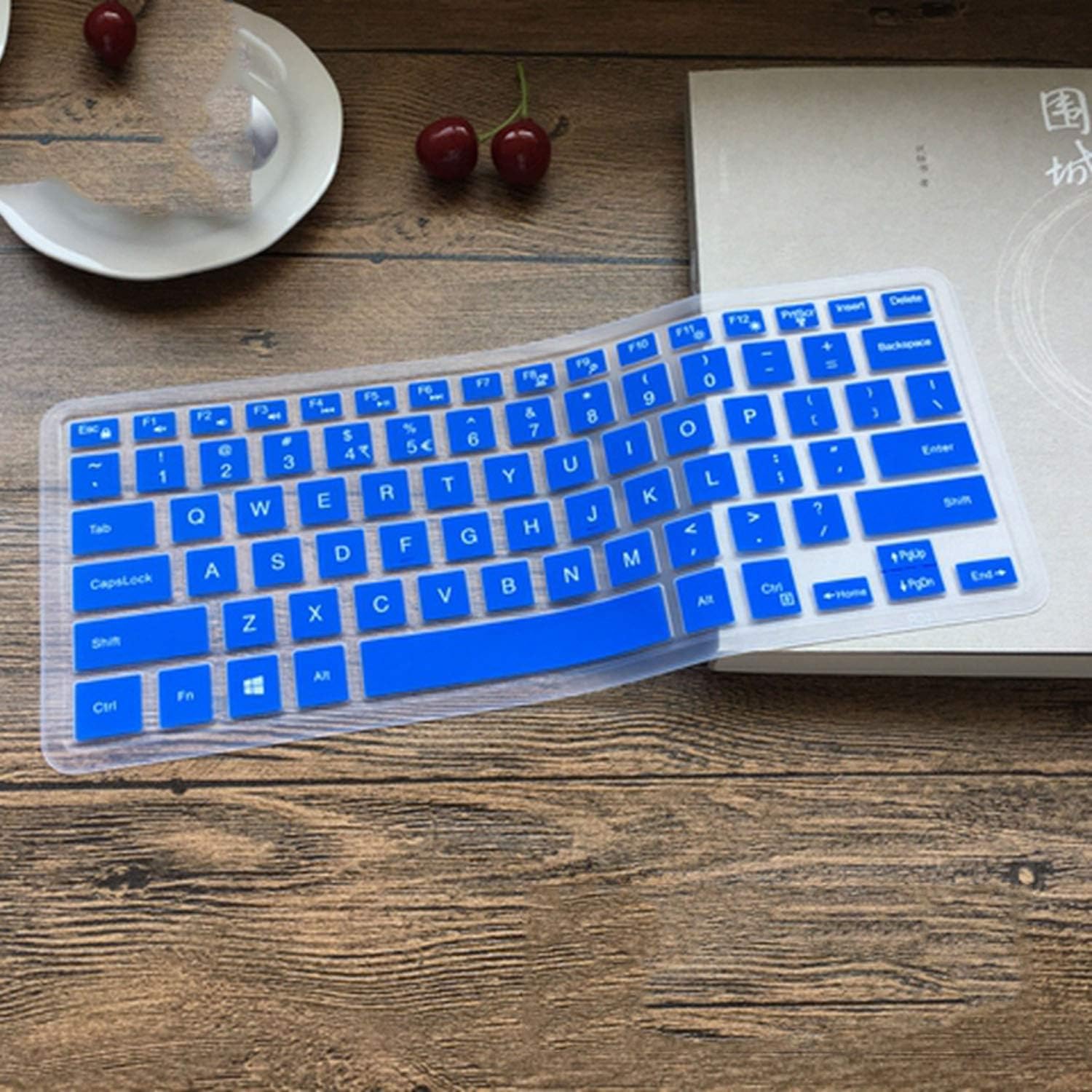 Silicone Keyboard Skin Cover Protector for Dell Inspiron 13 5000 13.3 Inch 5378 I5379 13 I7370 I7373 I7368 I7378-candyblue-