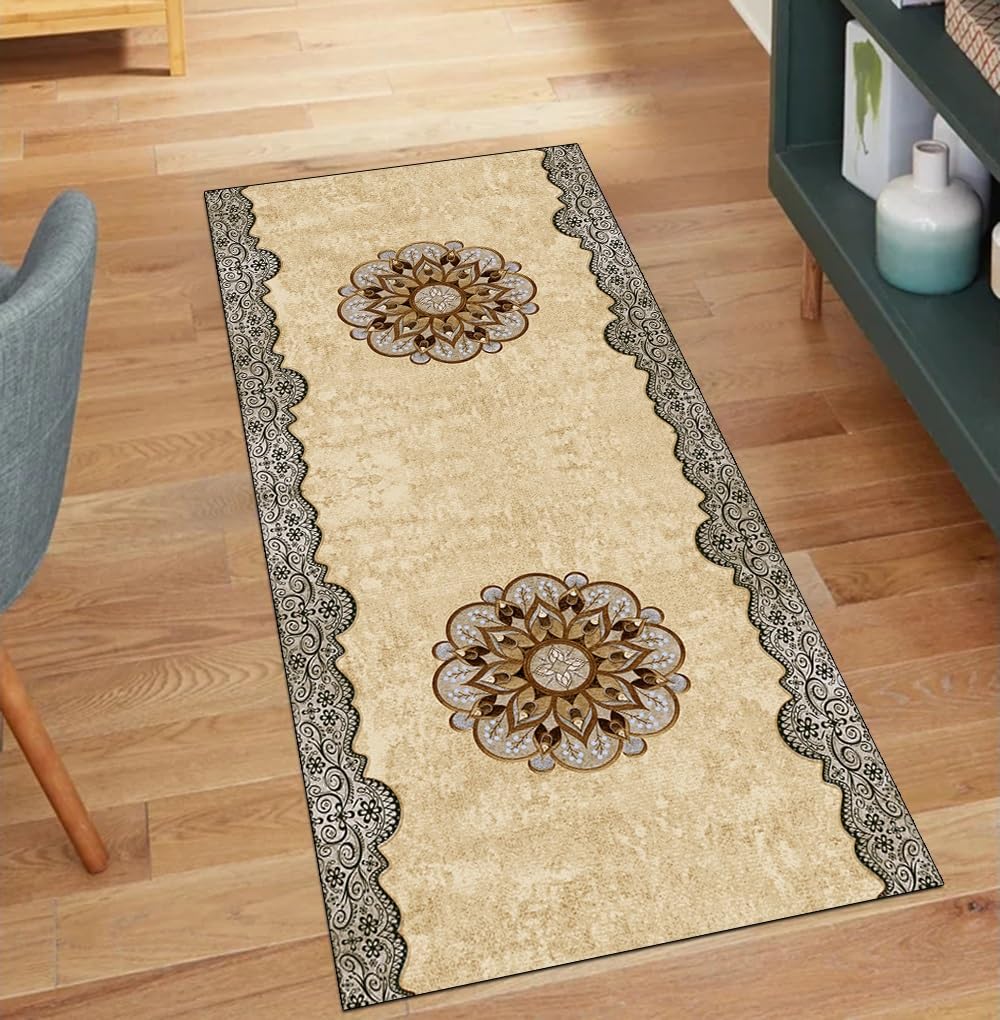 Alfombra atrapa la suciedad lavable y antideslizante para pasillos del hogar