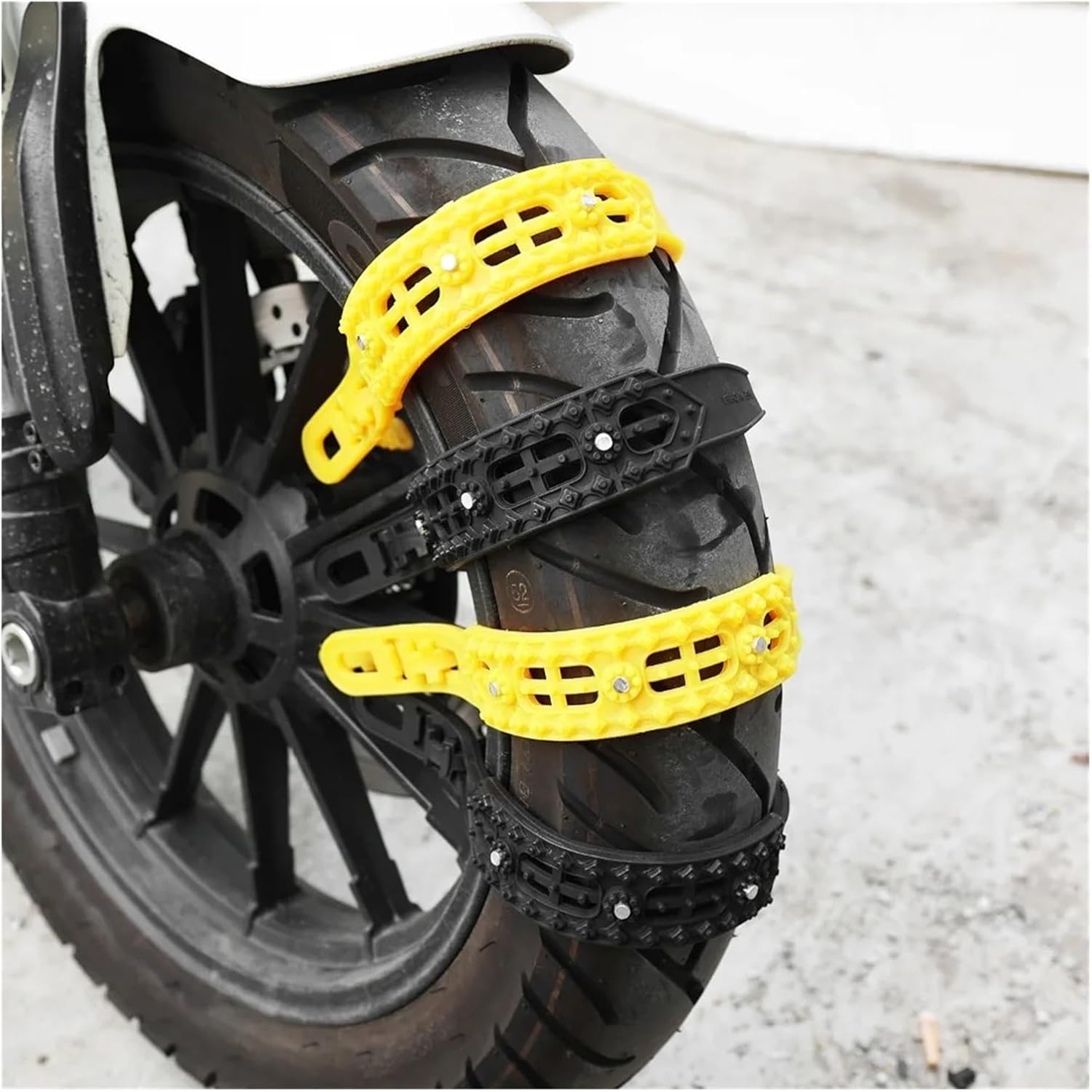 Tire chain strap 10 Pcs Studs Car Snow Chain Anti Slip Tire Cable Ties Universal Winter Wheel Chains For Offroad SUV Auto Outdoor Emergency Accessory