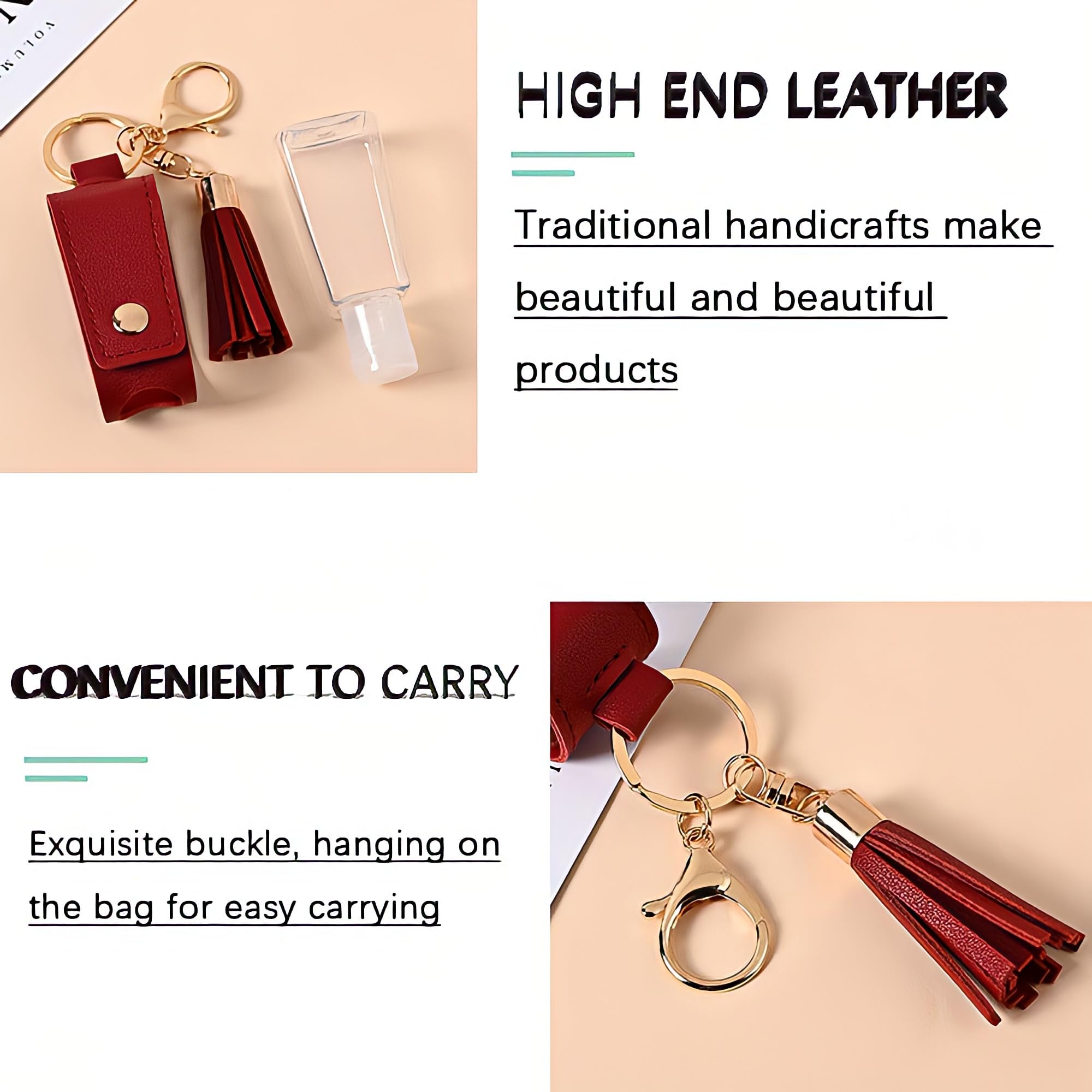 Tragbare Quetschflasche, Schlüsselanhänger, nachfüllbar, Handdesinfektionsmittel, ätherisches Öl für Händedesinfektionsmittel, Reiseartikel, Reisen, Outdoor-Aktivitäten, Schule, 4 Stück