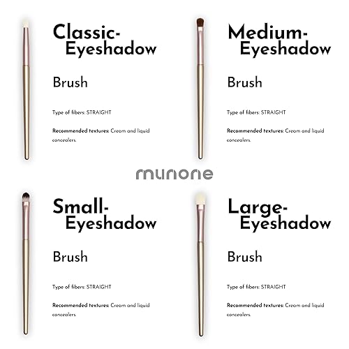 Miniatura 3 de 13 brochas correctoras de patas de gatito dorado champán, juego de brochas de maquillaje de viaje profesional Kabuki de base sintética